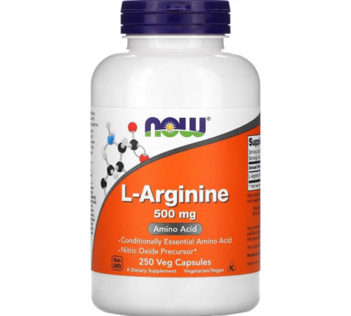 L-аргінін  Now Foods L-Arginine 500 мг 250 вег капс