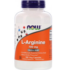 Амінокислота L-аргінін Now Foods L-Arginine 700 мг 180 вег капс