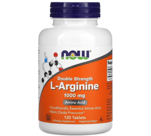 L-аргінін  Now Foods L-Arginine 1000 мг 120 таб
