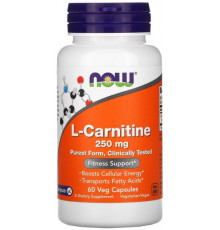 L-карнітин Now Foods L-Carnitine 250 мг 60 вегетаріанських капсул