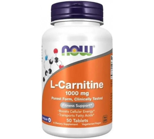 L-карнітин Now Foods L-Carnitine 1000 мг 50 таб