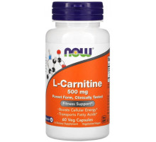 L-карнітин Now Foods L-Carnitine 500 мг 60 вегетаріанських капсул