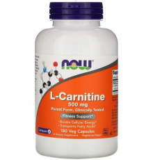 L-карнітин Now Foods L-Carnitine 500 мг 180 вегетаріанських капсул