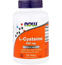 Цистеїн Now Foods L-Cysteine 500 мг 100 таб