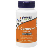 Карнозин Now Foods L-Carnosine 500 мг 50 вегетаріанських капсул
