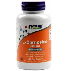 Карнозин Now Foods L-Carnosine 500 мг 100 вегетаріанських капсул