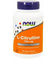 Цитрулінн Now Foods L-Citrulline 750 мг 90 вегетаріанських капсул
