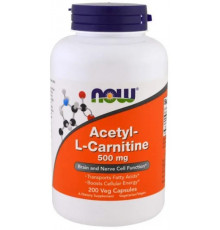 Ацетил карнітин Now Foods Acetyl-L Carnitine 500 мг 200 капсул