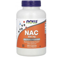 Ацетилцистеїн Now Foods NAC 600 мг 250 вегетаріанських капсул