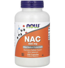 Ацетилцистеїн Now Foods NAC 600 мг 250 вегетаріанських капсул