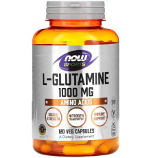 L-глютамін Now Foods L-Glutamine 1000 мг 120 вегетаріанських капсул