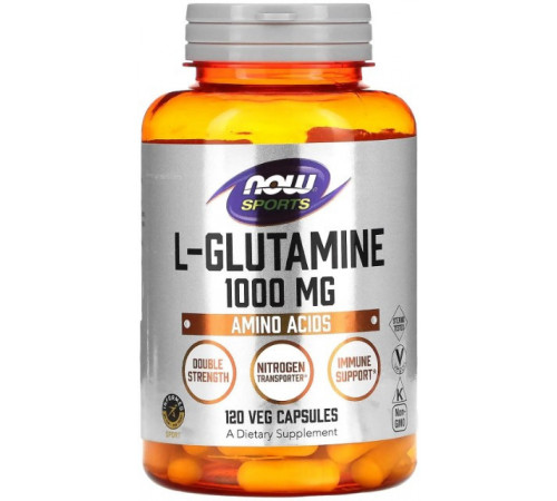 L-глютамін Now Foods L-Glutamine 1000 мг 120 вегетаріанських капсул