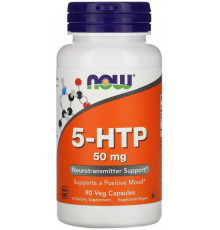 5-гідрокситриптофан Now Foods 5-HTP 50 мг 90 вег капсул