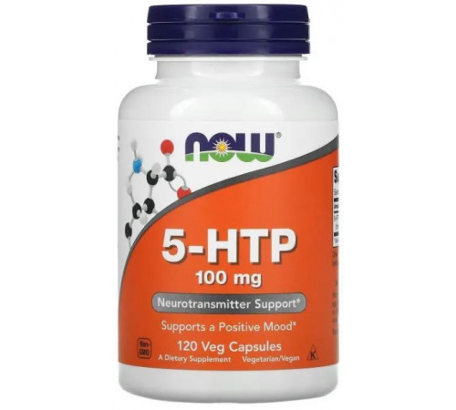 5-гідрокситриптофан Now Foods 5-HTP 100 мг 120 капсул