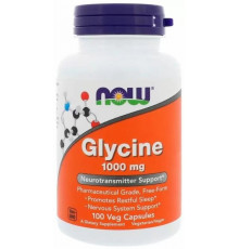 Гліцин Now Foods Glycine 1000 мг 100 вегетаріанських капсул