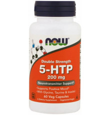 5-гидрокситриптофан Now Foods 5-HTP 200 мг 60 вег капсул