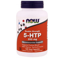 Амінокислота Now Foods 5-HTP 5-гідрокситриптофан 200 мг 120 вег капс