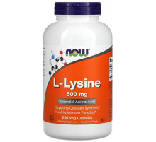 L-лізин Now Foods L-Lysine 500 мг 250 вегетаріанських капсул