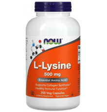 L-лізин Now Foods L-Lysine 500 мг 250 вегетаріанських капсул