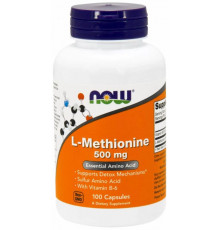 Метіонін Now Foods L-Methionine 500 мг 100 капсул