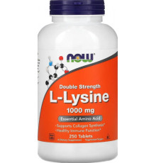 L-лізин Now Foods L-Lysine 1000 мг 250 таб