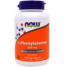 Фенілаланін Now Foods L-Phenylalanine 500 мг 120 вег капсул