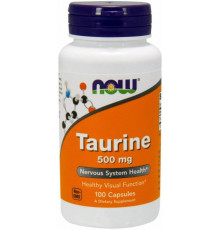Таурін Now Foods Taurine 500 мг 100 вегетаріанських капсул
