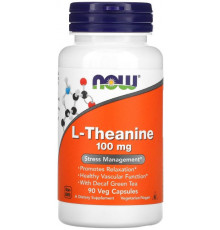 L-теанін Now Foods L-Theanine 100 мг 90 вегетаріанських капсул