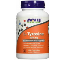 Тирозин Now Foods L-Tyrosine 500 мг 120 капсул