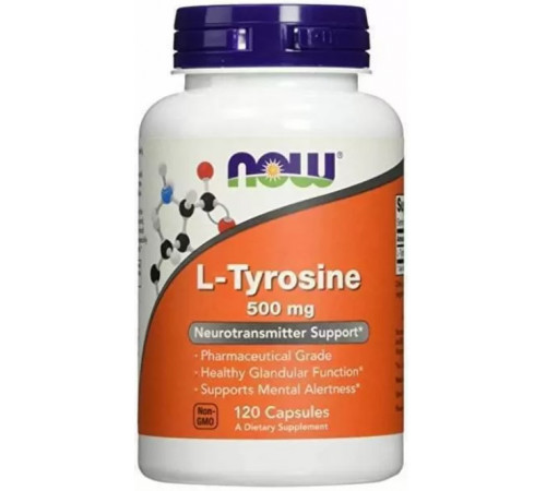 Тирозин Now Foods L-Tyrosine 500 мг 120 капсул