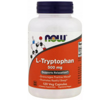 Триптофан Now Foods L-Tryptophan 500 мг 120 вег капсул