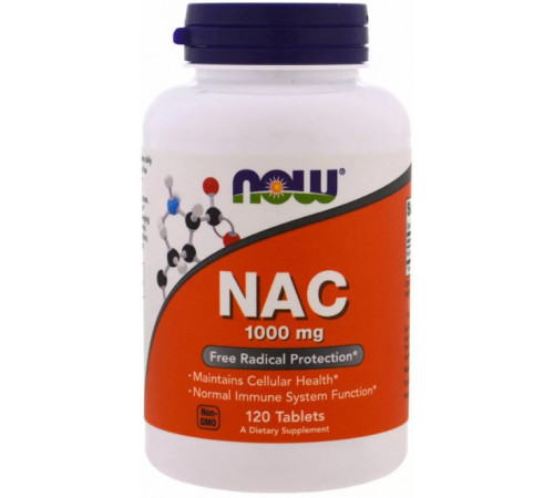 Ацетилцистеїн Now Foods NAC 1000 мг 120 таблеток