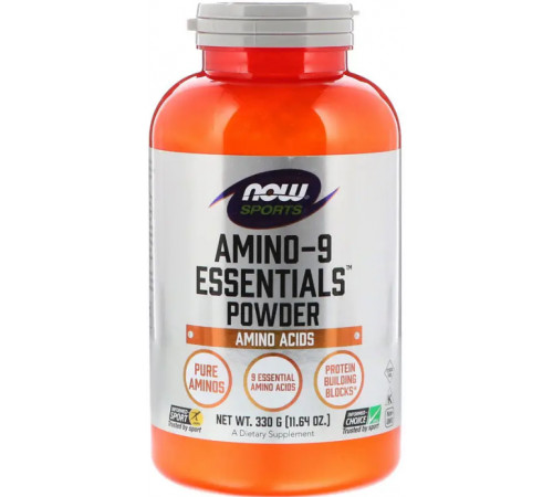 Амінокислоти ЕАА незамінні Now Foods Amino-9 Essentials 330 г