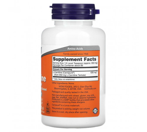 L-карнітин Now Foods L-Carnitine 85 г