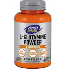 L-глютамін у порошку  Now Foods Sports L-Glutamine 170 г