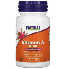 Вітамін А Now Foods Vitamin A 10000 МЕ 100 капсул