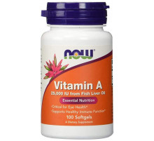 Вітамін А Now Foods Vitamin A 100 гел капс