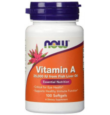 Вітамін А Now Foods Vitamin A 100 гел капс