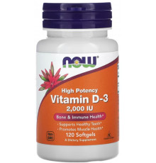 Вітамін Д-3 2000 Now Foods Vitamin D-3 120 капс