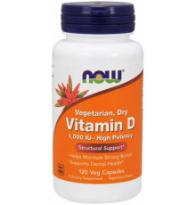 Вітамін Д2 Now Foods Vitamin D 1000 МЕ (25 мкг) 120 вег капсул