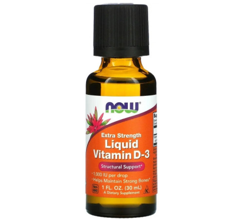 Витамин D3 Now Foods Vitamin D-3 1000 МЕ 30 мл