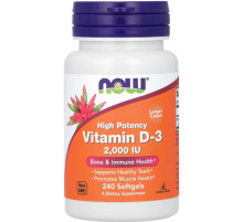 Витамин Д-3 2000 Now Foods Vitamin D-3 240 капс