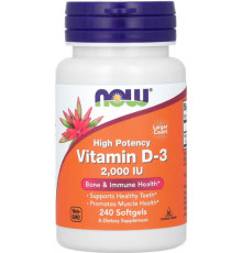 Витамин Д-3 2000 Now Foods Vitamin D-3 240 капс