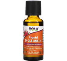 Витамин Д3 МК-7 Now Foods Liquid D-3 & MK-7 30 мл