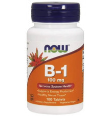 Тіамін Вітамін В1 Now Foods Vitamin B-1 100 мг 100 таблеток