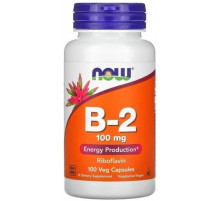 Рибофлавін Вітамін B2 Now Foods Vitamin B-2 100 мг 100 капсул