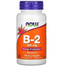 Рибофлавін Вітамін B2 Now Foods Vitamin B-2 100 мг 100 капсул