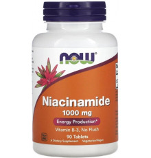 Ніацинамід Now Foods Niacinamide 1000 мг 90 таб