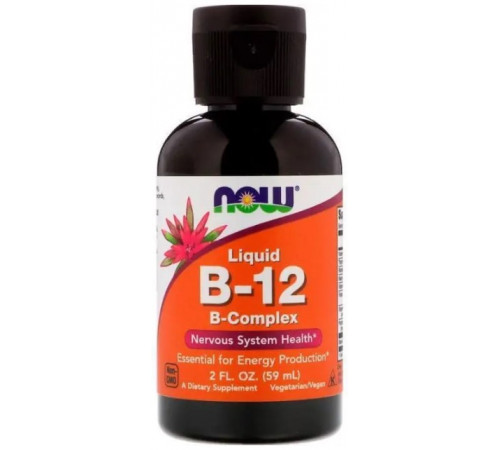 Комплекс витаминов группы В Витамин В12 Now Foods B-Complex В-12 59 мл