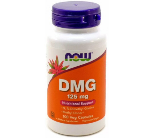 Диметилгліцин Now Foods DMG 125 мг 100 вег капсул
